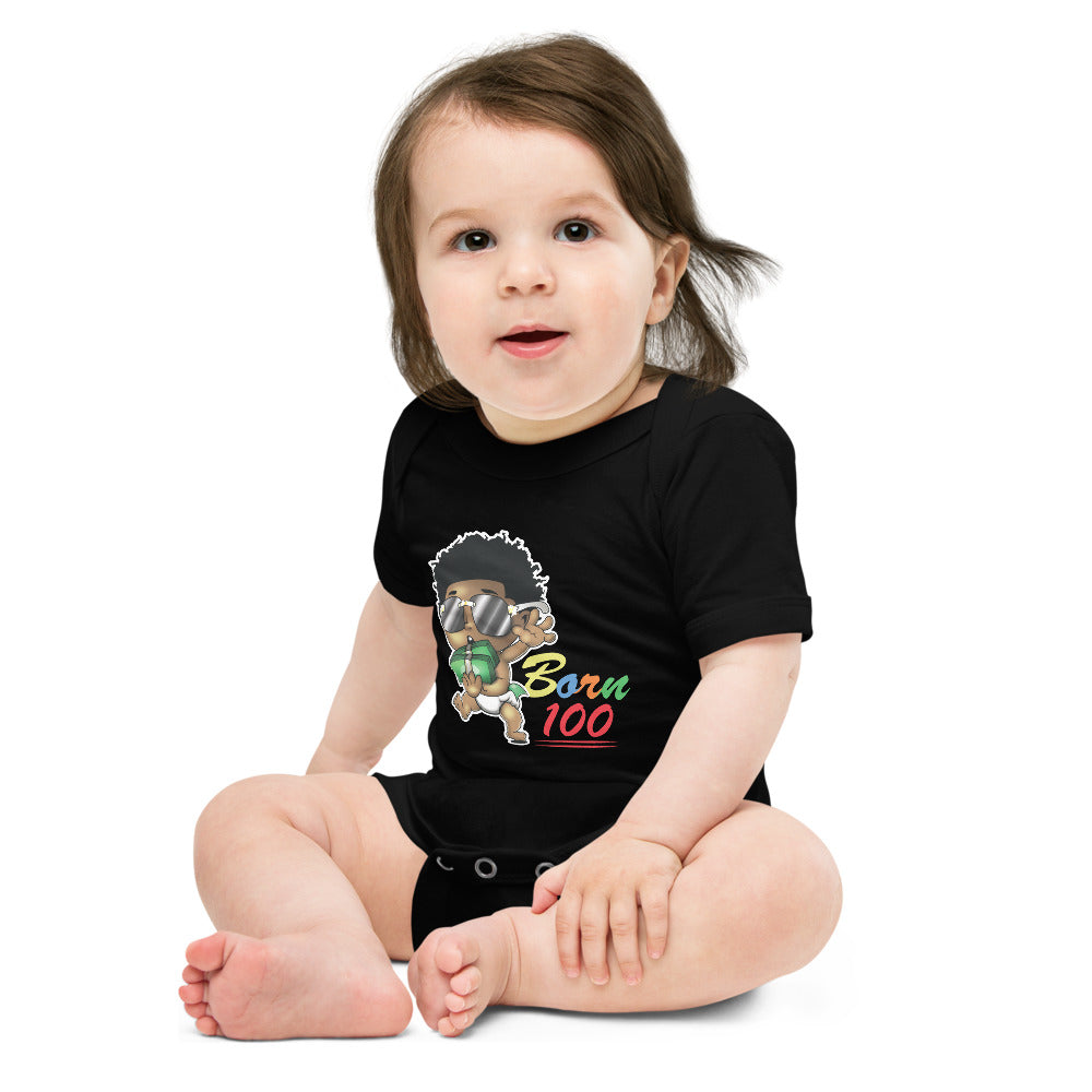 Born 100 Steppa short sleeve one piece