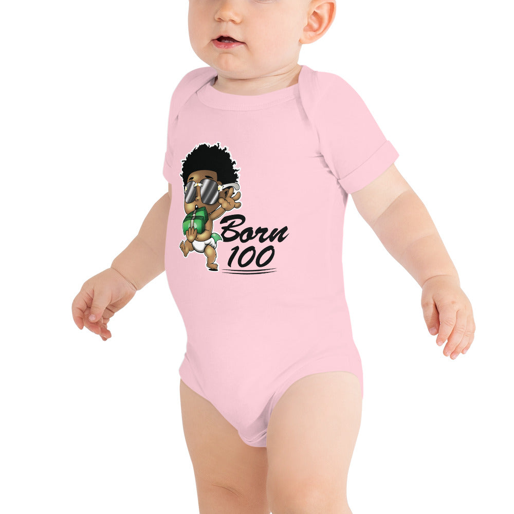 Born 100 Steppa Baby short sleeve one piece