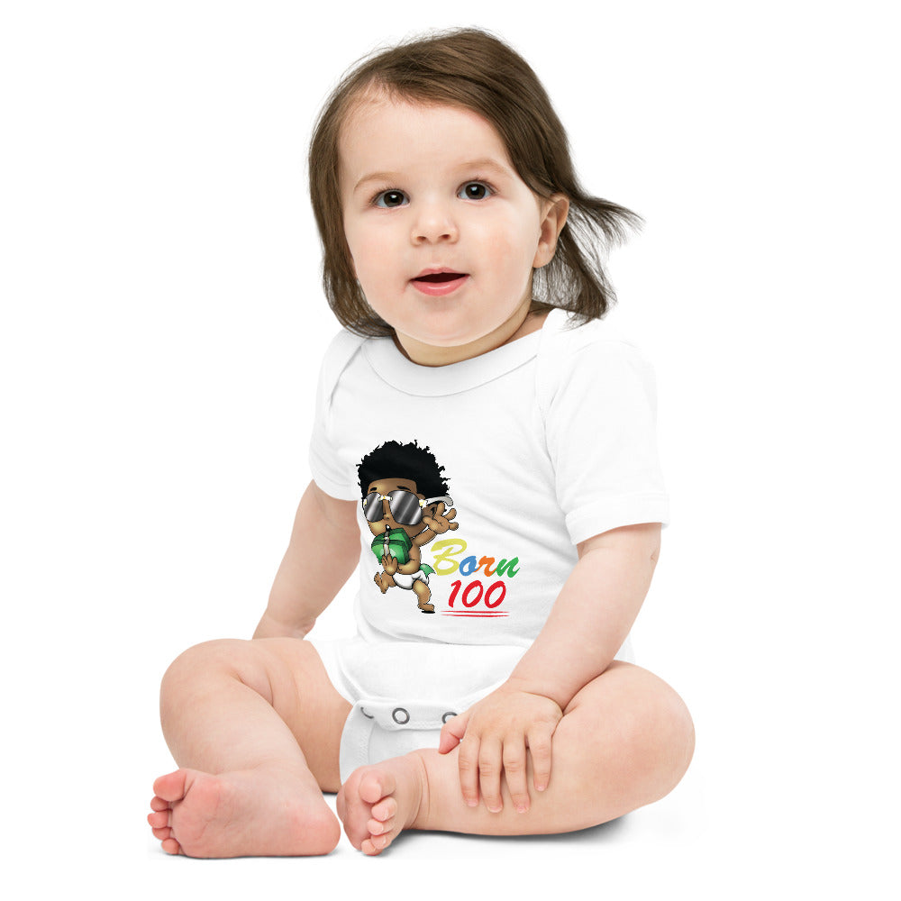 Born 100 Steppa short sleeve one piece