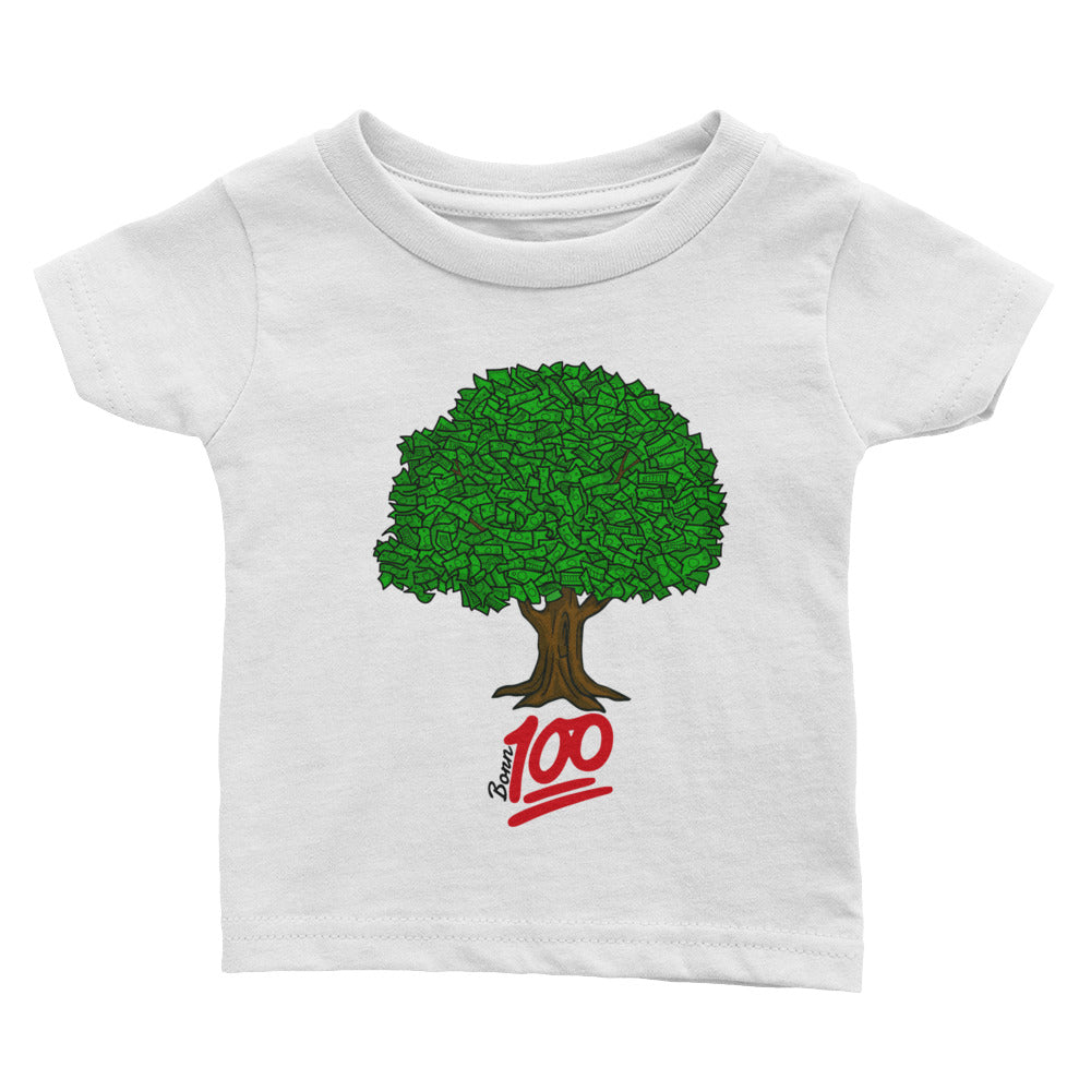 White infant Money Tree Tee