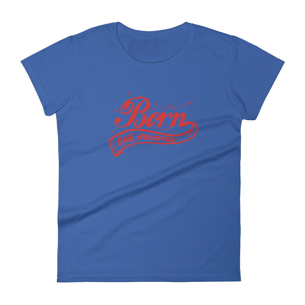 Women's Born 100 swoop tee