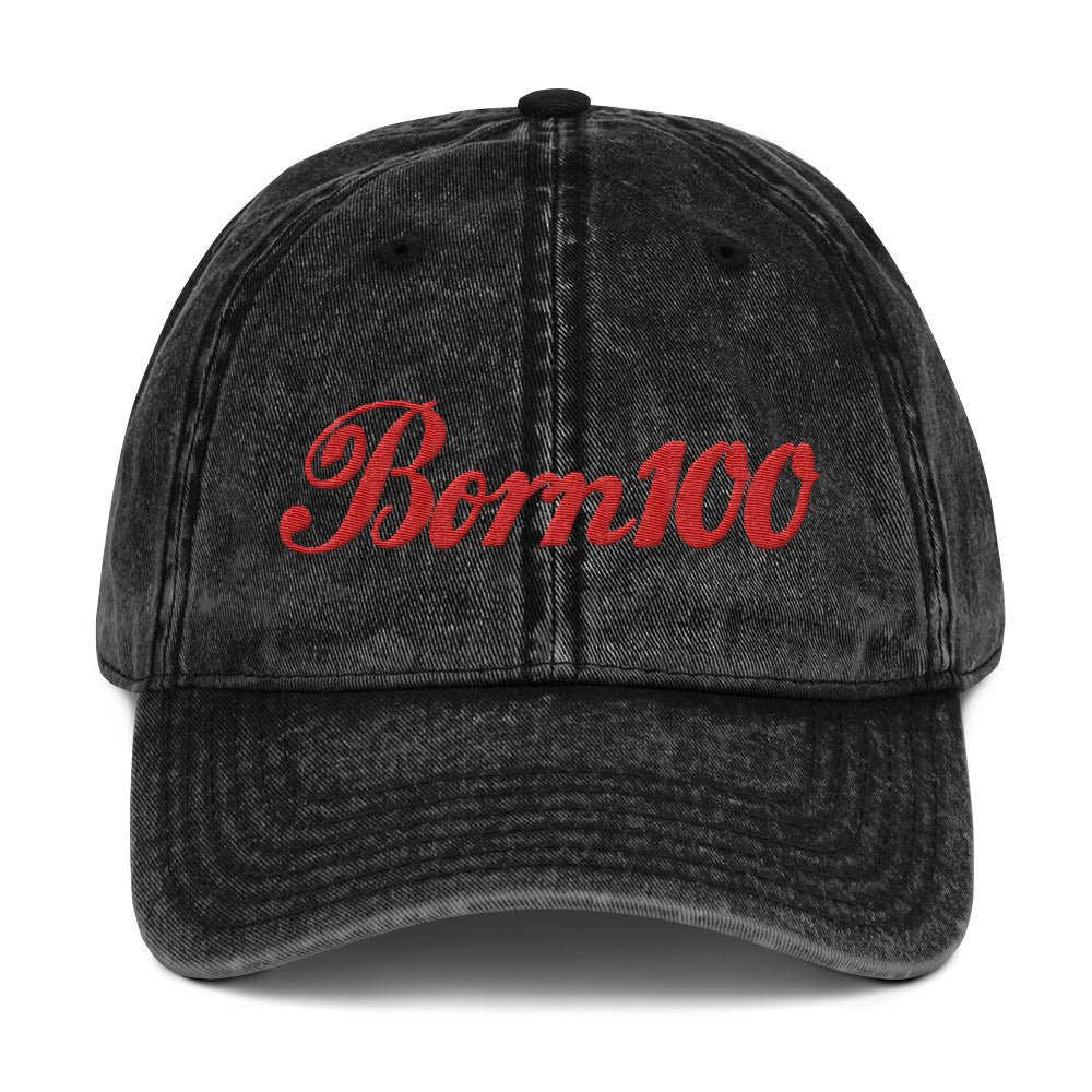 Born 100 Vintage Cap