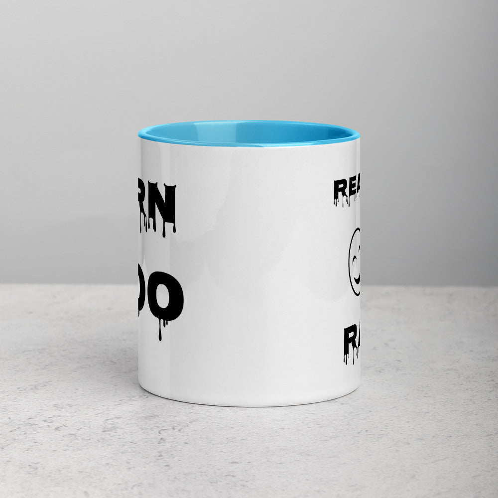 Real is Rare Mug with Color Inside (Black)