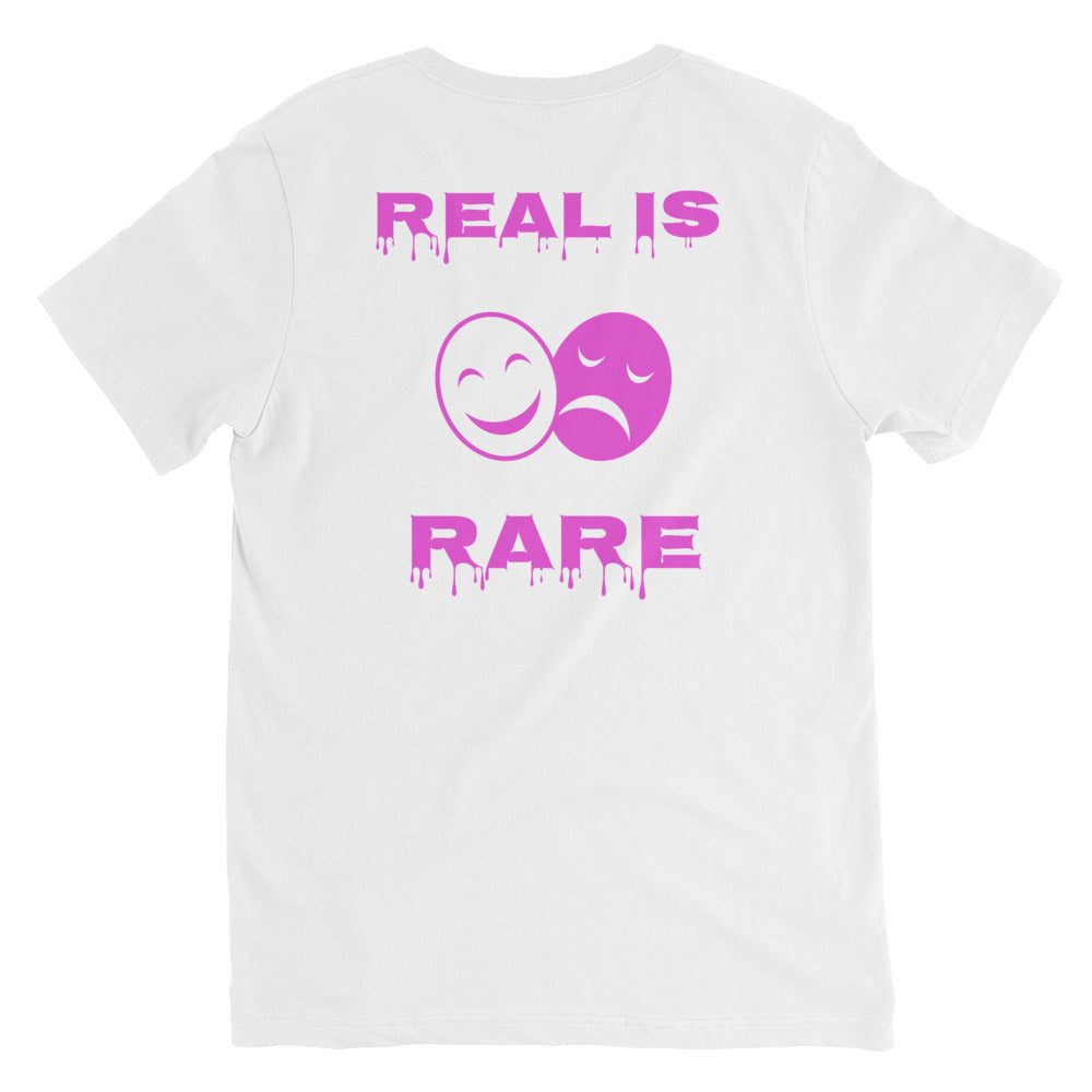 Real is Rare Short Sleeve V-Neck Tee