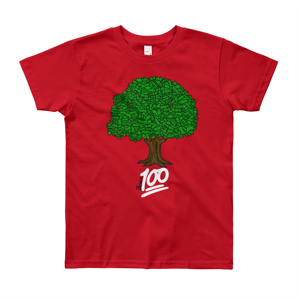 Red kids Money Tree Tee (8-12yrs)