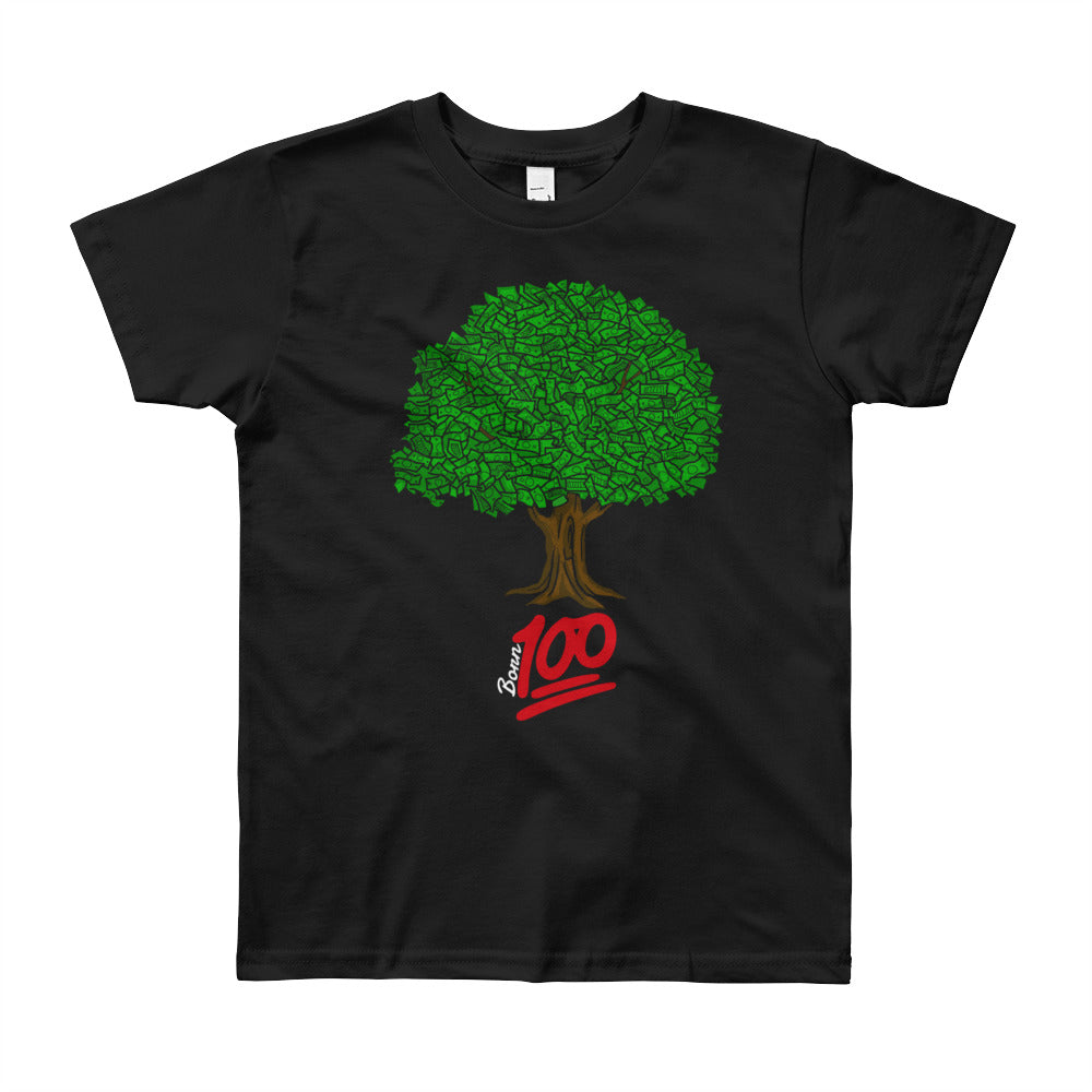 Youth Money Tree Short Sleeve Tee (Black)