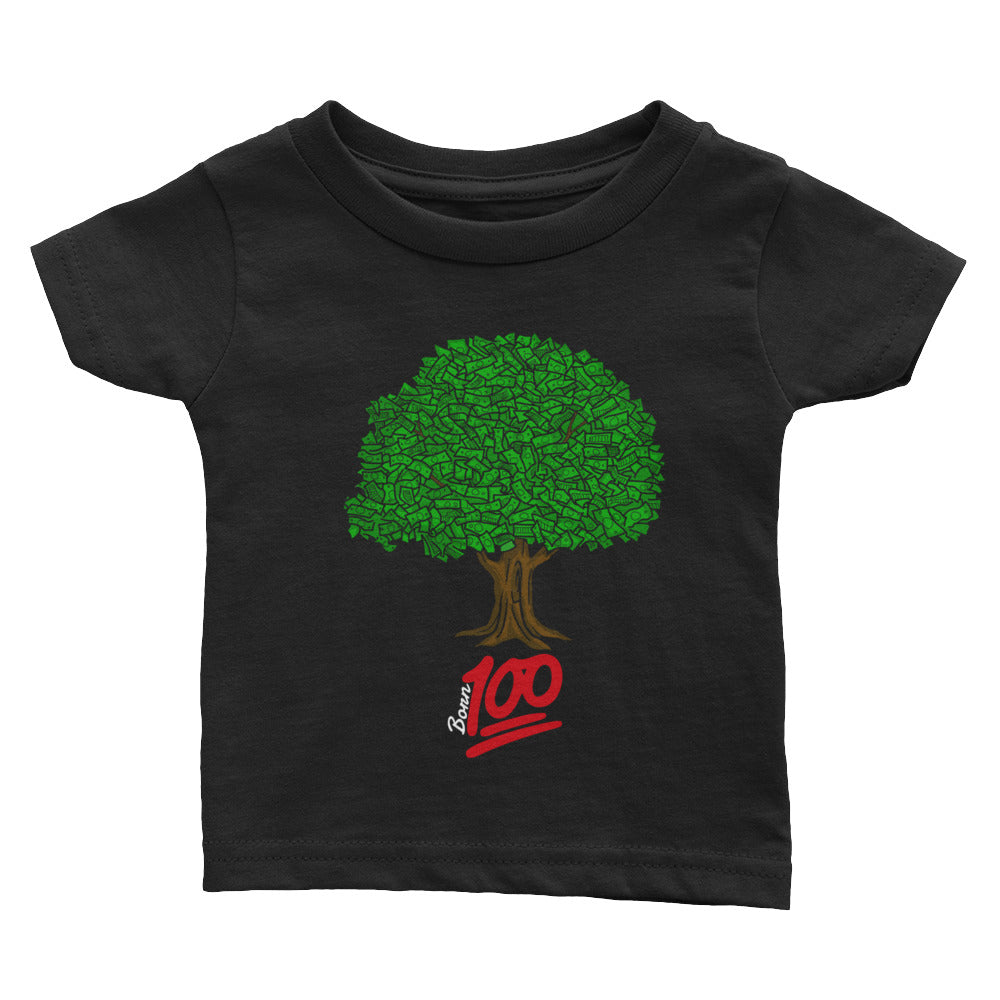 Black Money Tree Infant Tee (6-24M)