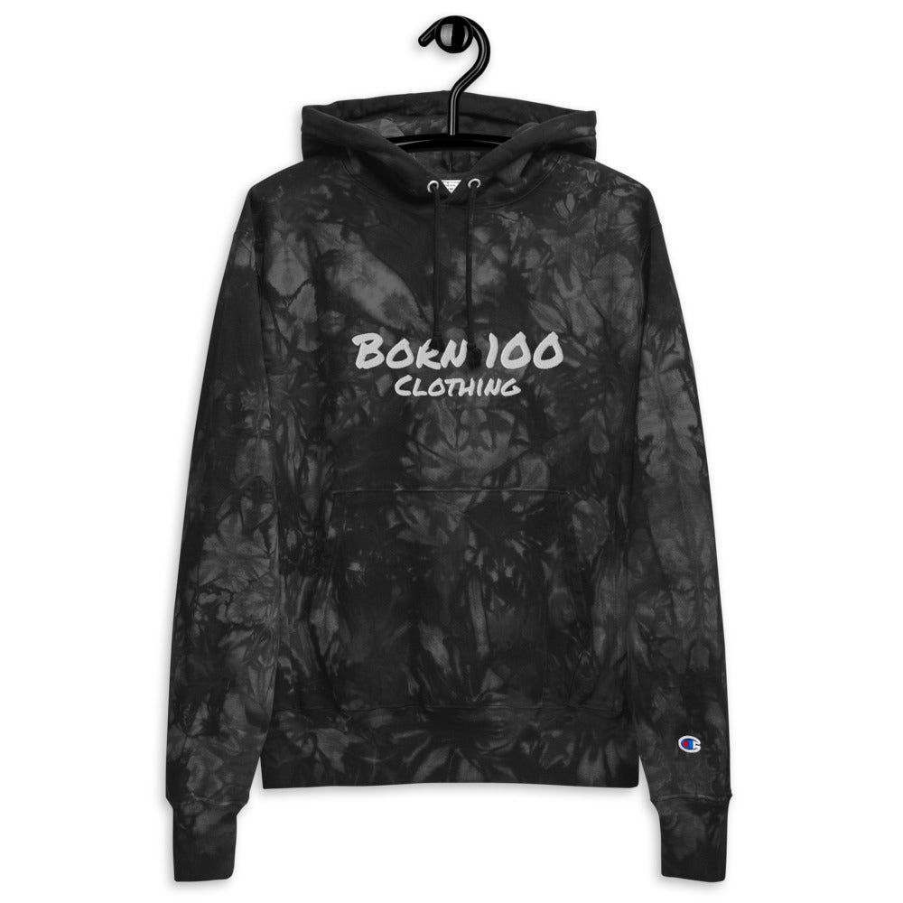 Simple Born 100 tie-dye hoodie (Embroidered)