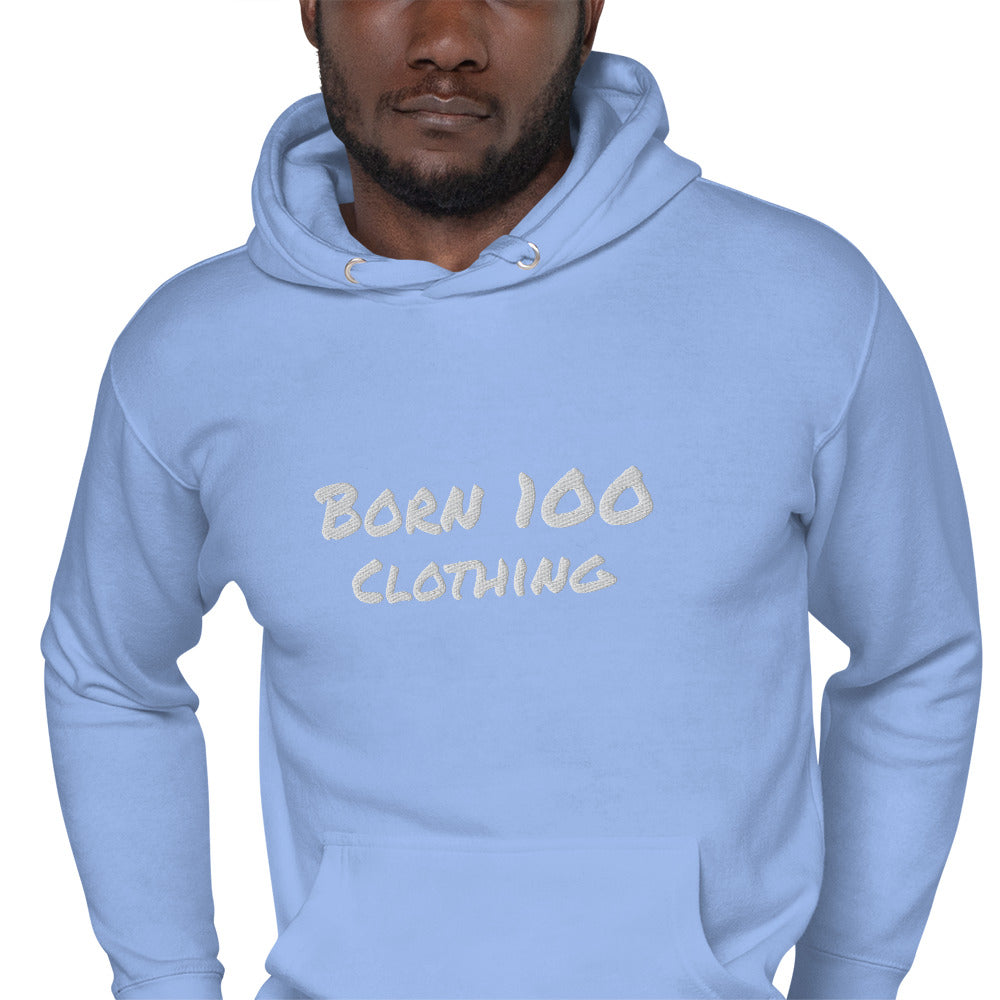 Simple Born 100 Clothing (Embroidered) Unisex Hoodie